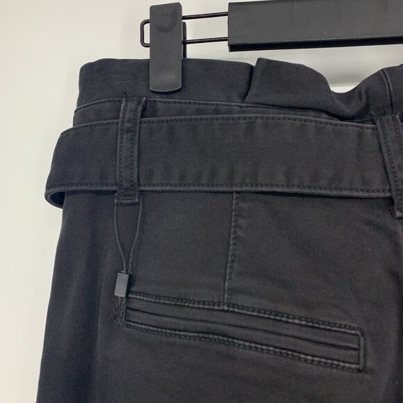 Joes Jeans Black Calypso Paperbag High Rise Tapered Ankle Belted - Picture 9 of 10